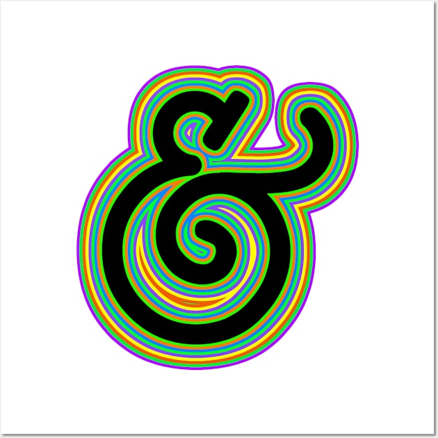 Psychedelic Ampersand Wall Art by Naves